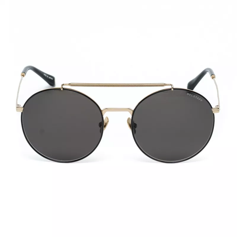 Belstaff Staham Dorado vīriešu saulesbrilles - Pilot Square acetāta rāmis UV400 pelēkas lēcas 54mm