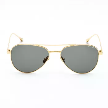 Belstaff Trialmasterdo Unisex Saulesbrilles - 55/18/135 mm - Melns Acetāta Rāmis - Pelēka Polikarbonāta Lēca - UV400
