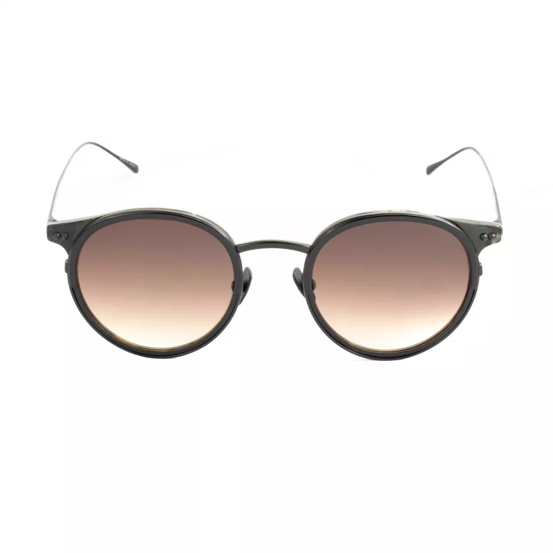 BELSTAFF Unisex Parkgate-S120 Saulesbrilles - Melns Acetāta Rāmis, Pelēkas Polikarbonāta Lēcas, UV400 Aizsardzība, 48/21/145 mm