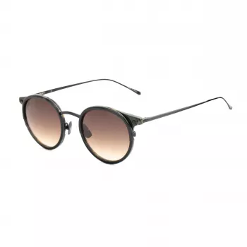 BELSTAFF Unisex Parkgate-S120 Saulesbrilles - Melns Acetāta Rāmis, Pelēkas Polikarbonāta Lēcas, UV400 Aizsardzība, 48/21/145 mm