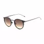 BELSTAFF Unisex Parkgate-S120 Saulesbrilles - Melns Acetāta Rāmis, Pelēkas Polikarbonāta Lēcas, UV400 Aizsardzība, 48/21/145 mm