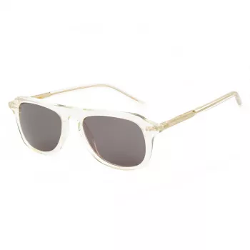 BELSTAFF Sieviešu Eyston-S044 Saulesbrilles - Melns Acetāta Rāmis, Pelēkas Lēcas, 53mm
