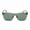 BELSTAFF Sieviešu FLASH-VERDE Oversized Shield Saulesbrilles - Zaļš Acetāta Rāmis, Pelēkas Spoguļlēcas, UV400