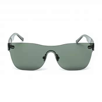 BELSTAFF Sieviešu FLASH-VERDE Oversized Shield Saulesbrilles - Zaļš Acetāta Rāmis, Pelēkas Spoguļlēcas, UV400