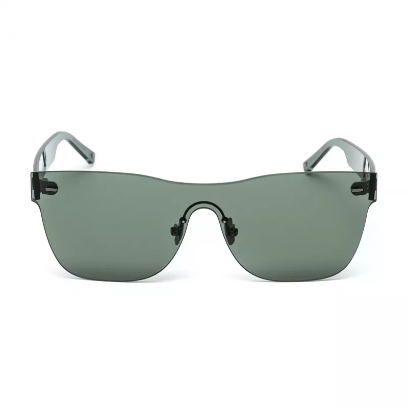 BELSTAFF Sieviešu FLASH-VERDE Oversized Shield Saulesbrilles - Zaļš Acetāta Rāmis, Pelēkas Spoguļlēcas, UV400