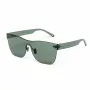 BELSTAFF Sieviešu FLASH-VERDE Oversized Shield Saulesbrilles - Zaļš Acetāta Rāmis, Pelēkas Spoguļlēcas, UV400