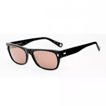 BELSTAFF Sieviešu Hudson-S185 Saulesbrilles - Melns Rāmis, Pelēkas Lēcas, 54mm