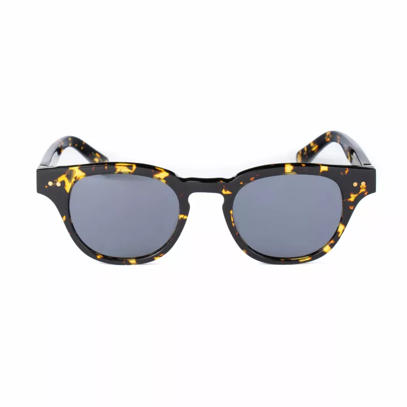 BELSTAFF Sieviešu Marshall S064 Saulesbrilles - Melns acetāta rāmis, Pelēka polikarbonāta lēca, 47/21/148 mm