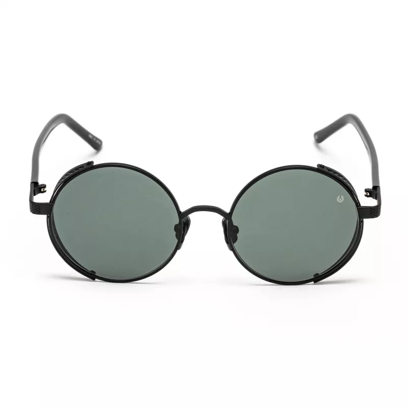 BELSTAFF Women Trophy II Saulesbrilles - Melns Acetāta Rāmis, Pelēka Lēca, 53mm