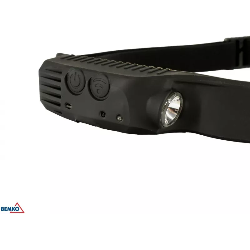 BEMKO C49-LTC01 uzlādējama LED galvas lampa, 1200mAh, 100 lūmeni, IPX4, 80m staru kūlis