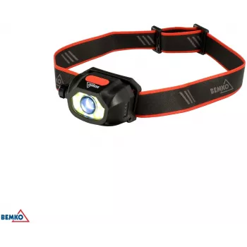 BEMKO C49-LTC02 daudzfunkcionāla uzlādējama LED galvas lampa, 200lm, 6500K, 1200mAh, IP44