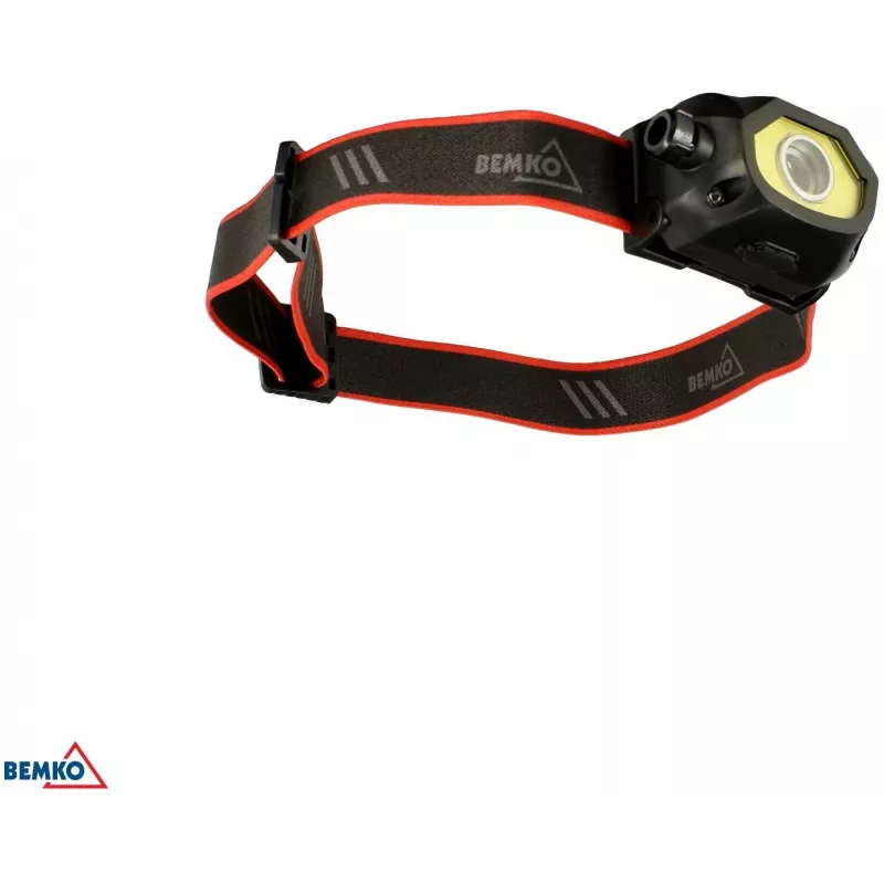 BEMKO C49-LTC02 daudzfunkcionāla uzlādējama LED galvas lampa, 200lm, 6500K, 1200mAh, IP44