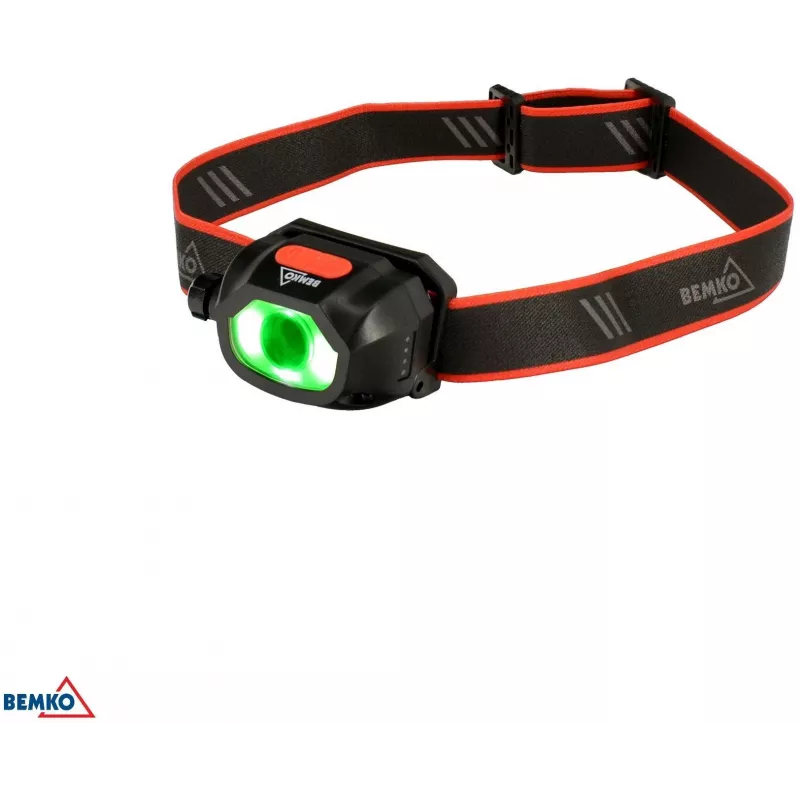 BEMKO C49-LTC02 daudzfunkcionāla uzlādējama LED galvas lampa, 200lm, 6500K, 1200mAh, IP44