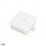BEMKO E04-PI12-IP55 Virsmas montāžas sadales kārba 85x85x36.5mm IP55 12 ieejas gaiši pelēka