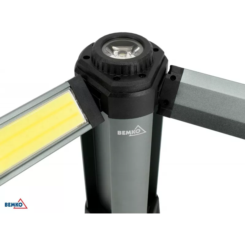 BEMKO daudzfunkcionāls LED lukturis 6000mAh IP42, 1000 lūmeni, USB-C uzlāde