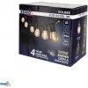 BEMKO SOLBEE Saules darbināmas LED dārza virtenes, 10 LED, 10m, silti balta 3000K, IP65, melna
