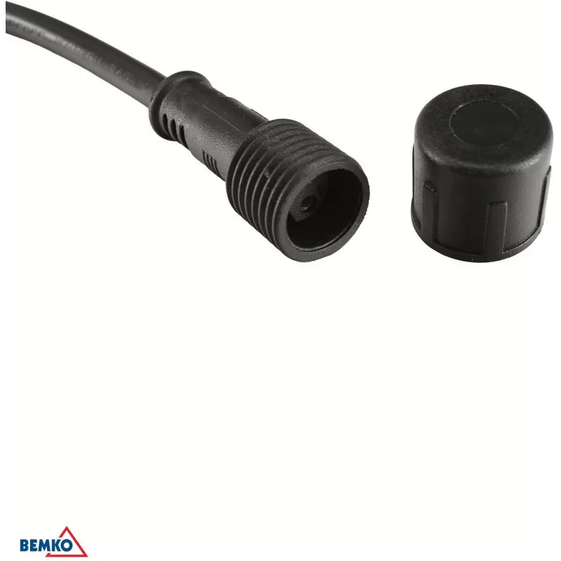 BEMKO SOLBEE Saules darbināmas LED dārza virtenes, 10 LED, 10m, silti balta 3000K, IP65, melna