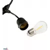 BEMKO SOLBEE Saules darbināmas LED dārza virtenes, 10 LED, 10m, silti balta 3000K, IP65, melna