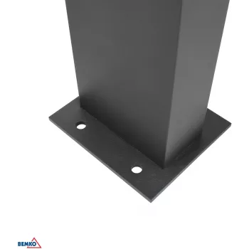 BEMKO SOLVEO Hybrid LED dārza laterna, 7W, 600lm, CCT 3000K/4000K/6500K, 80cm, IP65, tumši pelēka, PIR sensors