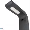 BEMKO SOLVEO Hybrid LED dārza laterna, 7W, 600lm, CCT 3000K/4000K/6500K, 80cm, IP65, tumši pelēka, PIR sensors