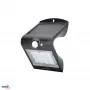 BEMKO TRINGO saules LED prožektors 1,5W 220lm 4000K IP65 melns ar PIR sensoru C83-SOT-001BL-PIR