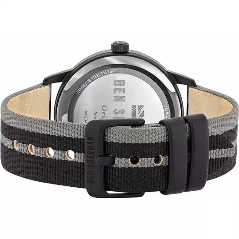 Ben Sherman vīriešu WB042BE analogais kvarca pulkstenis 43mm zils ciparnīca brūns ādas siksniņa