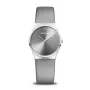 Bering Classic sieviešu kvarca pulkstenis 34mm zils ciparnīca nerūsējošais tērauds Milānas siets