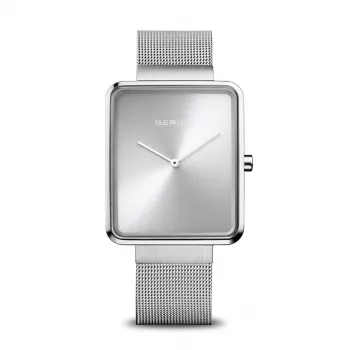 Bering sieviešu klasiskais kvarca pulkstenis 33mm sudraba nerūsējošais tērauds