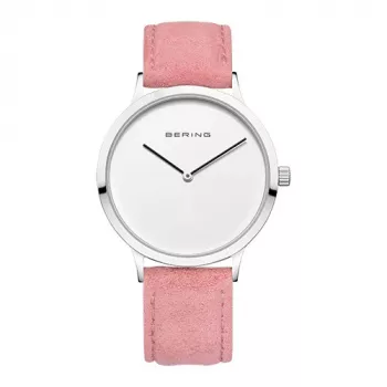 BERING Sieviešu pulkstenis 14937-604 39mm Zils ciparnīca Sudraba Milānas sieta aproce