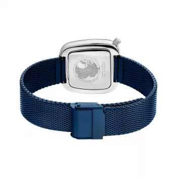 BERING Sieviešu pulkstenis 18034-307 (34mm) - Rožu zelts un zils saules staru ciparnīca