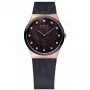 BERING Sieviešu pulkstenis 32230-262 30mm Roze zelts Nerūsējošais tērauds Brūns saules stariem ciparnīca