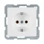 Berker 41436089 Schuko kontaktligzda polāri balts samts