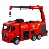 BESTTOYS Ugunsdzēsēju mašīna ar celtni un ūdens lielgabalu RC Huina 1:18