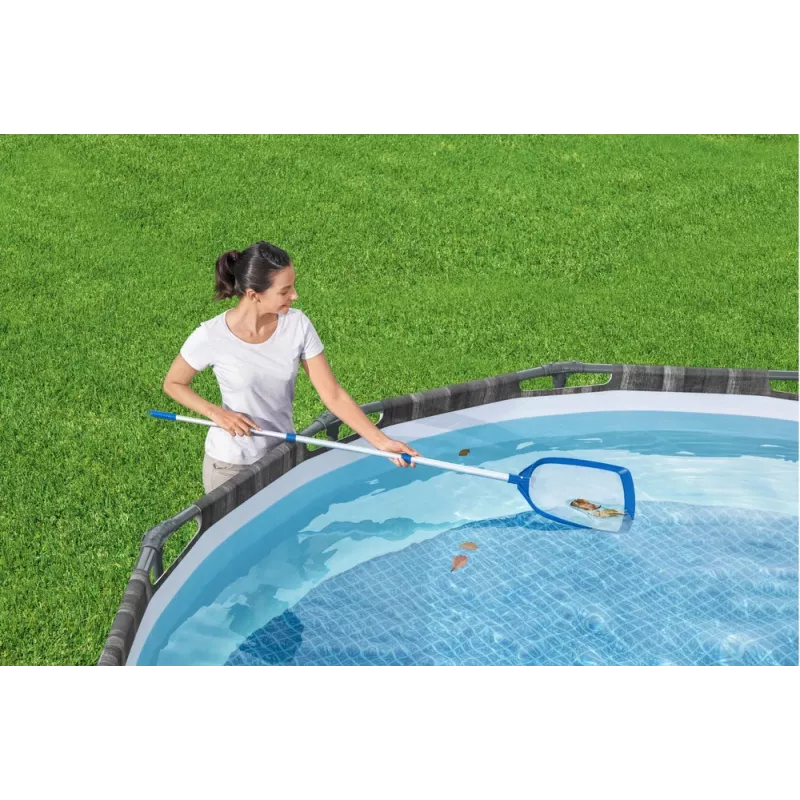 Bestway Flowclear AquaClean Baseina tīrīšanas komplekts ar sieta tīkliņu 163 cm