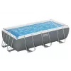 Bestway Frame Pool 404 x 201 x 100 cm Taisnstūra Virszemes Baseins ar Filtra Sūkni, Kāpnēm, Pārsegu un ChemConnect Dozatoru