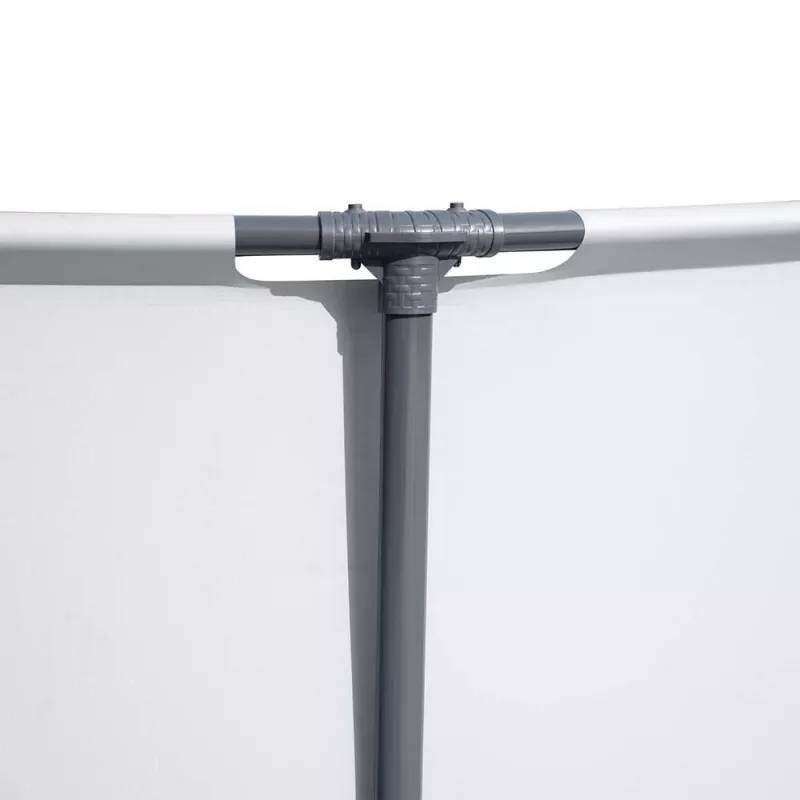 Bestway Steel Frame Pool 549 x 122 cm (18 ft x 48 in) Round Above Ground Pool ar filtru sūkni, kāpnēm, pārsegu - 56462