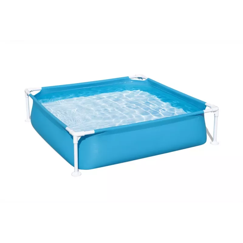 Bestway Steel Pro Frame Baseins 122 cm x 122 cm x 30,5 cm Kvadrātveida Virszemes Baseins Bērniem 365 L Zils