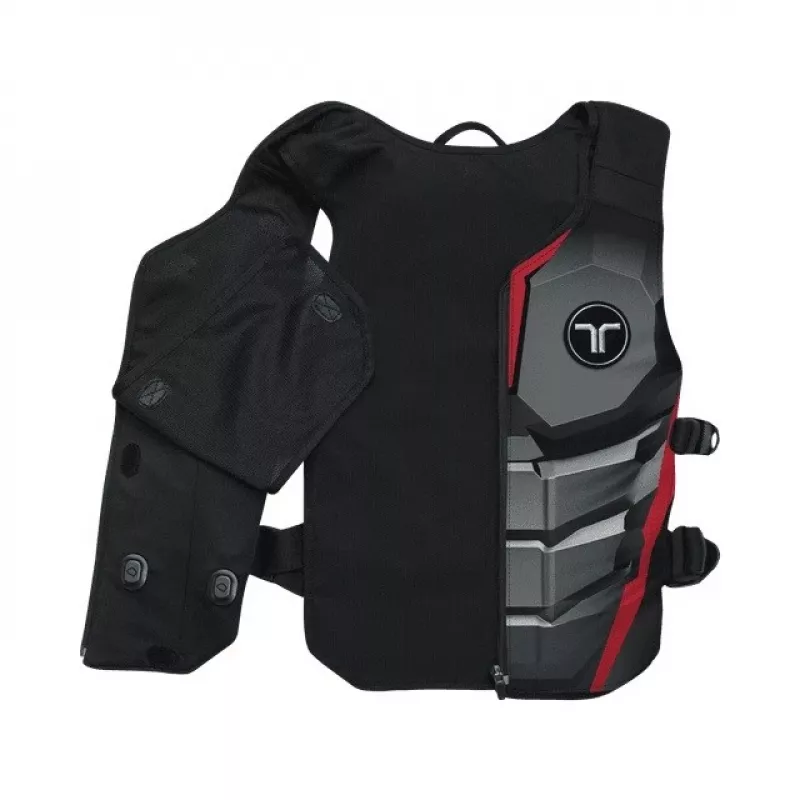 bHaptics TactSuit Air Onyx Haptic veste ar 40 vibrācijas motoriem, Bluetooth, USB-C, elpojošs siets, melna