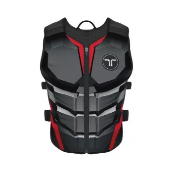 bHaptics TactSuit Air Onyx Haptic veste ar 40 vibrācijas motoriem, Bluetooth, USB-C, elpojošs siets, melna