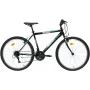 BICYCLE CITY MILANO 26 Black 6-Speed City Bike with Wicker Basket and Rear Rack