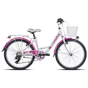 BICYCLE MTB 24 18G GIRL STEEL - 24 collu meiteņu kalnu velosipēds, 18 ātrumu, tērauda rāmis, priekšējā piekare, V- bremzes
