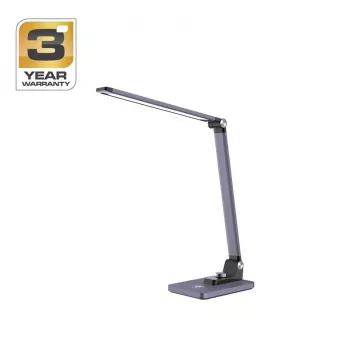 BL1268-C metāliski pelēka multi LED galda lampa ar RGB un regulējamu balto