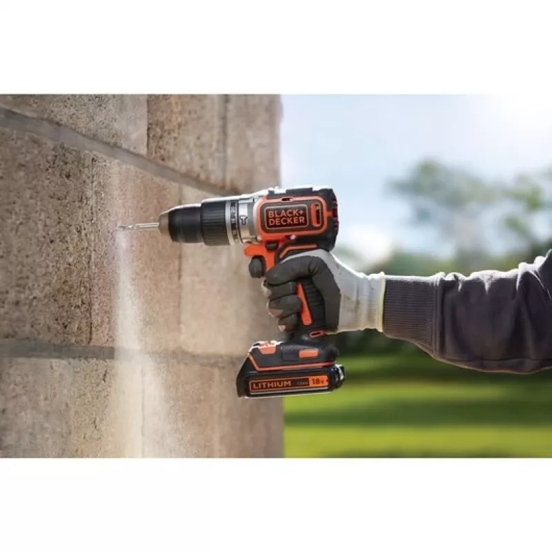 Black & Decker BL188N-XJ 18V bezsuku triecienurbjmašīna-skrūvgriezis 1650 RPM