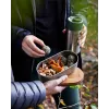 black+blum Oval Box 0.5 L pārtikas uzglabāšanas trauks ar bambusa vāku un nerūsējošā tērauda pamatni