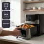 BLACK+DECKER BXAF8001E 8L Digitālais fritieris, 1700W, 8 programmas, nepiedegošs grozs, melns