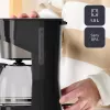 BLACK+DECKER BXCO1001E 1000 W 12 tasīšu filtru kafijas automāts, 1,5 L, melns