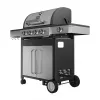 Black+Decker BXOG16550E gāzes grils, 4 degļi ar sānu degli, 16,5 kW, melns un nerūsējošais tērauds