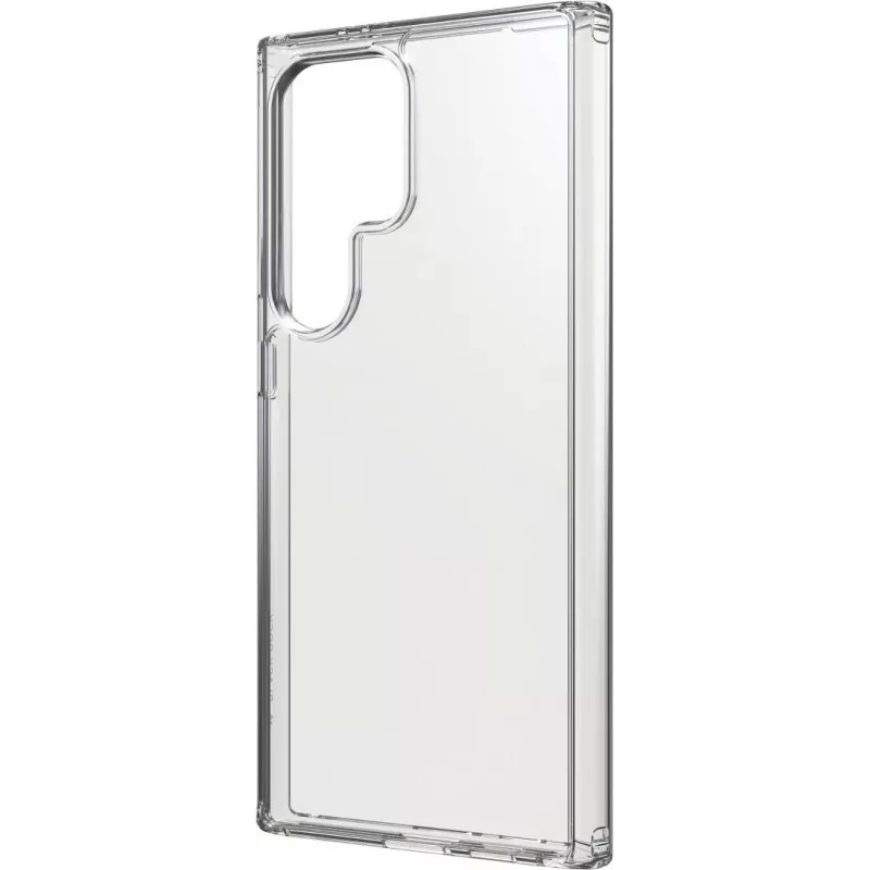 Black Rock caurspīdīgais aizsargapvalks Samsung Galaxy S23 Ultra - caurspīdīgs TPU aizmugures vāciņš, triecienu absorbējošs, pret dzeltēšanu, saderīgs ar bezvadu uzlādi 00226130