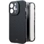 Black Rock vāks 360° stikls Apple iPhone 16 Pro, īsts oglekļa šķiedras (00228093)