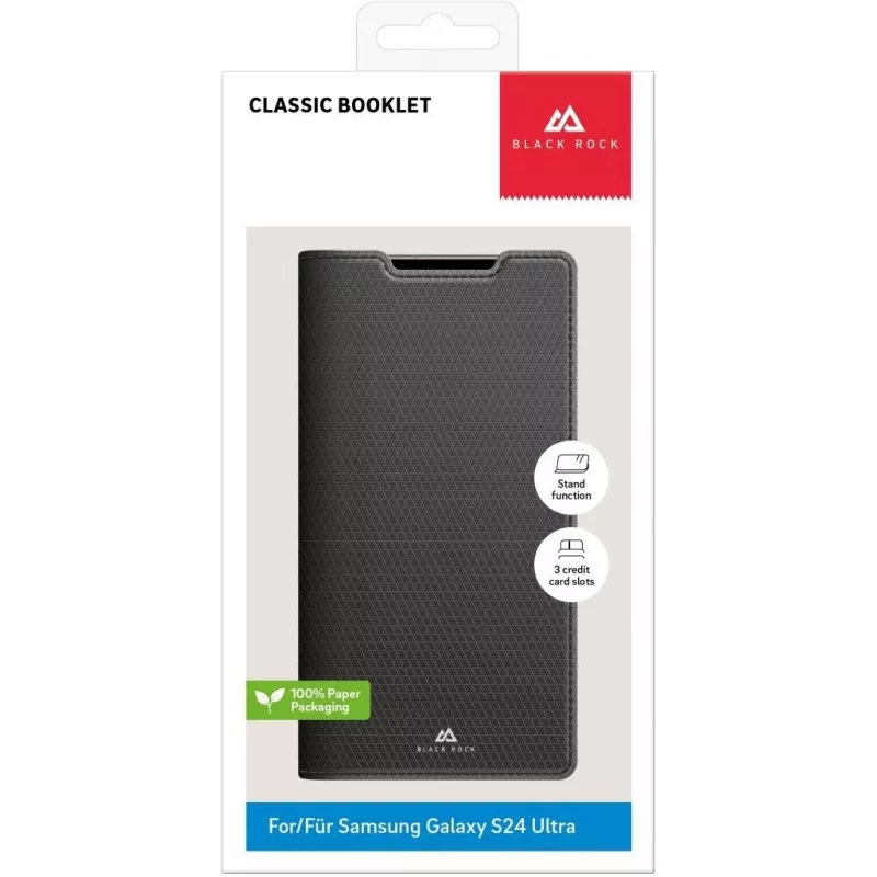 Black Rock The Classic folio apvalks Samsung Galaxy S23 Ultra, melns 00226129